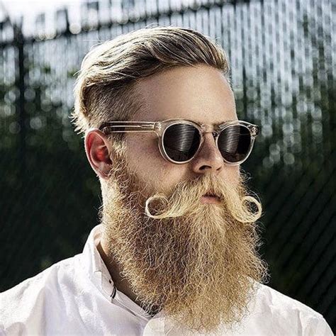 blonde mustache|cute blonde beard styles.